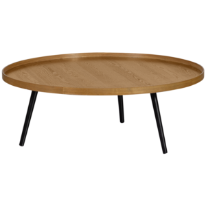WOOOD Dřevěný konferenční stolek MESA XXL hnědý ø100 cm