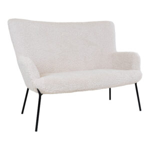 House Nordic Bílá pohovka GLASGOW 128 cm