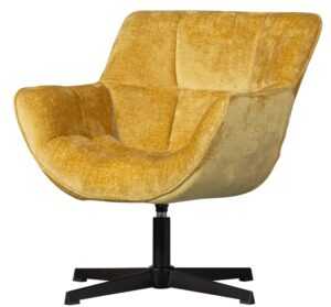 WOOOD Otočné křeslo WIBO žluté