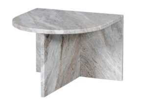 BePureHome Oválný odkládací stolek XHAIL mramor 50x50 cm