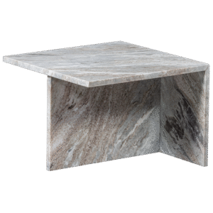 BePureHome Hranatý odkládací stolek XHAIL mramor 50x50 cm