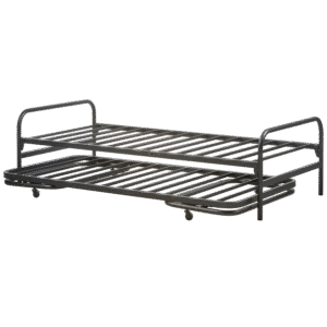 WOOOD Jednolůžková postel na kolečkách se šuplíkem LUCY 90x200 cm černá