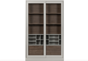 WOOOD Prosklená vitrína JAMES světlá