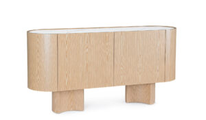 BIZZOTTO Dřevěná komoda OTILIA dub 160x80 cm