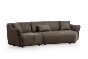 Hanah Home Třímístná pohovka MENTIS hnědá 288 cm