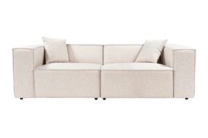 Hanah Home Dvoumístná pohovka LORA světle hnědá 220 cm