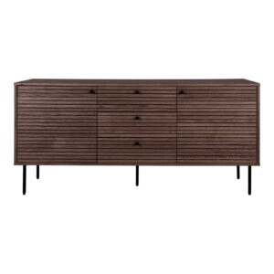 House Nordic Dřevěná komoda KYOTO 150x74 cm tmavě hnědá