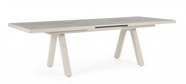 BIZZOTTO Rozkládací zahradní stůl KRION 205-265x103 cm světlý