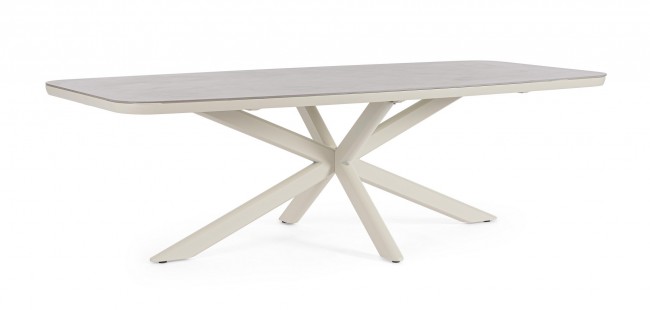 BIZZOTTO Zahradní jídelní stůl ISACCO 240x110 cm světlý
