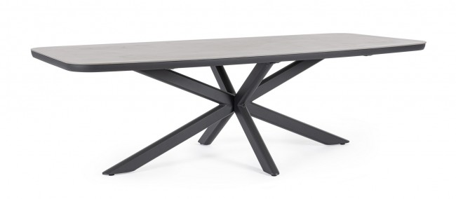 BIZZOTTO Zahradní jídelní stůl ISACCO 240x110 cm antracit