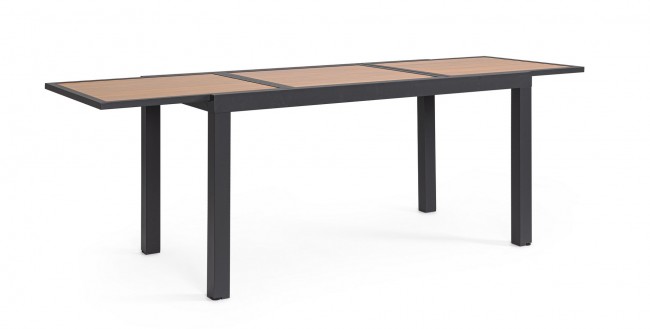 BIZZOTTO Zahradní stůl HILIJA antracit 140/210x77 cm