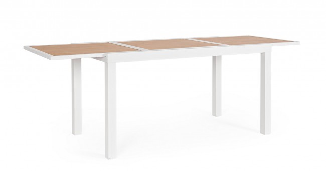 BIZZOTTO Zahradní stůl HILIJA bílý 140/210x77 cm