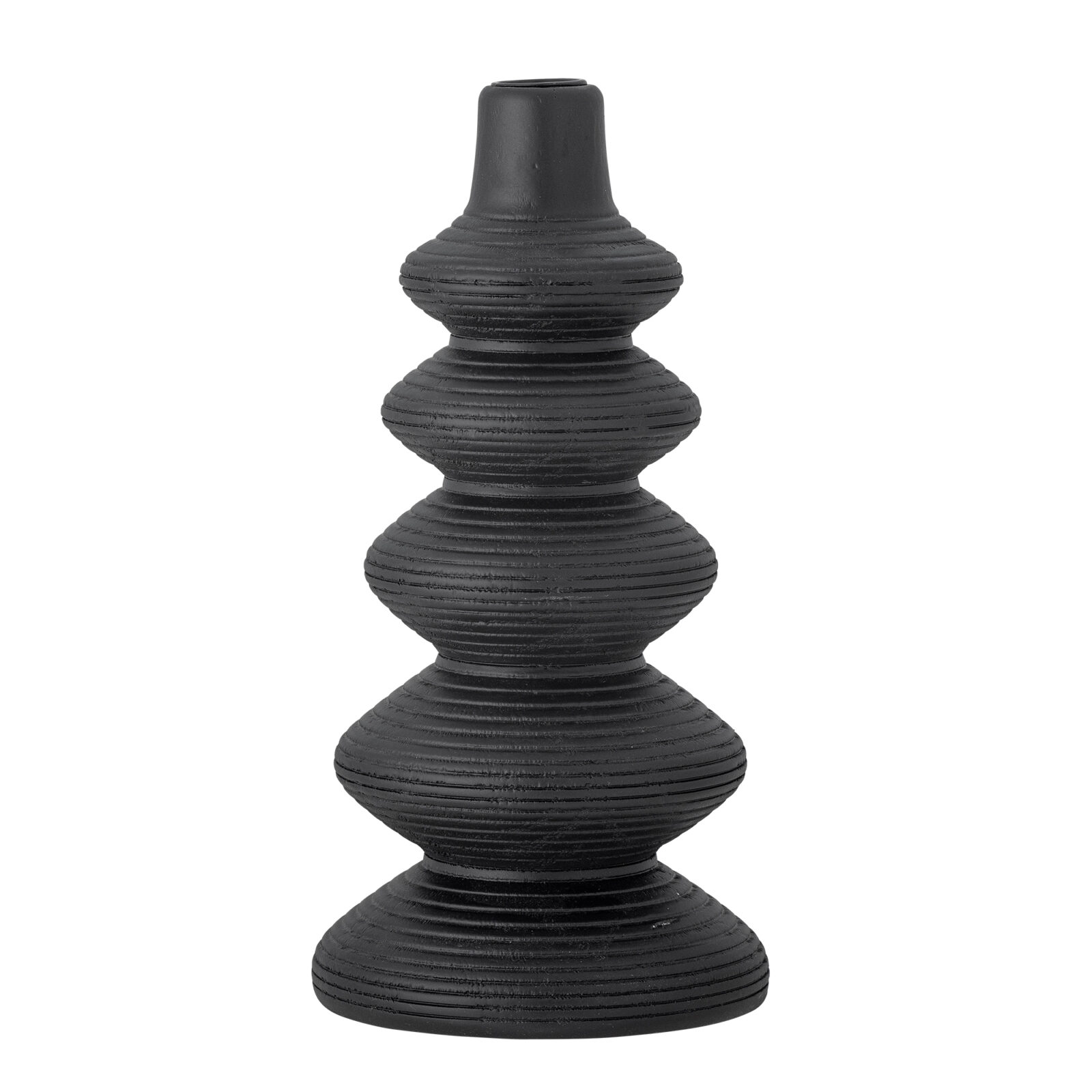 BLOOMINGVILLE Dřevěný svícen ARI černý