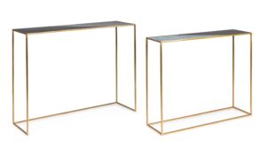 BIZZOTTO konzolové stolky DESUR tmavé