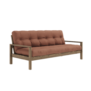 KARUP DESIGN Třímístná rozkládací pohovka KNOB hnědá