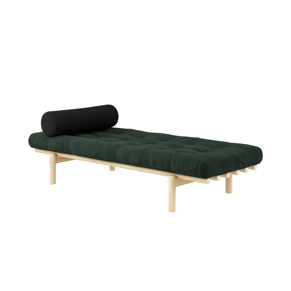 KARUP DESIGN Dřevěná pohovka NEXT tmavě zelená 200x75 cm