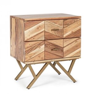 BIZZOTTO noční stolek RAIDA 55x50 cm