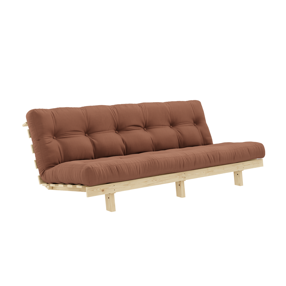 KARUP DESIGN Rozkládací pohovka LEAN cihlově hnědá 200 cm