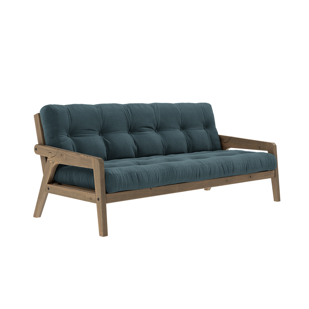 KARUP DESIGN Třímístná rozkládací pohovka GRAB tmavě modrá 204 cm