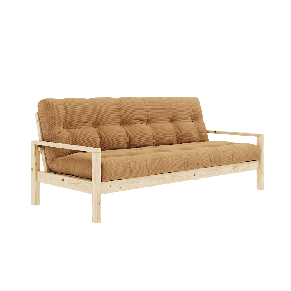 KARUP DESIGN Třímístná rozkládací pohovka KNOB hnědá 205 cm