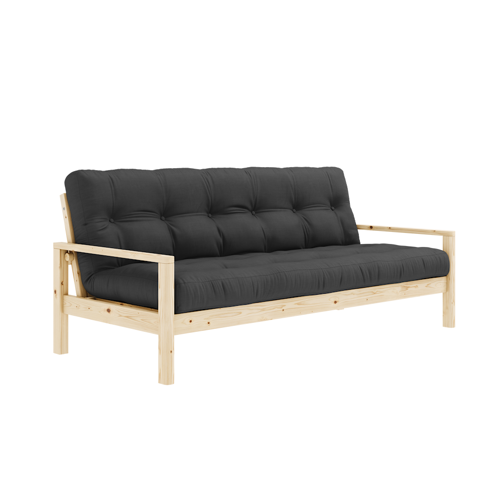KARUP DESIGN Třímístná rozkládací pohovka KNOB tmavě šedá 205 cm