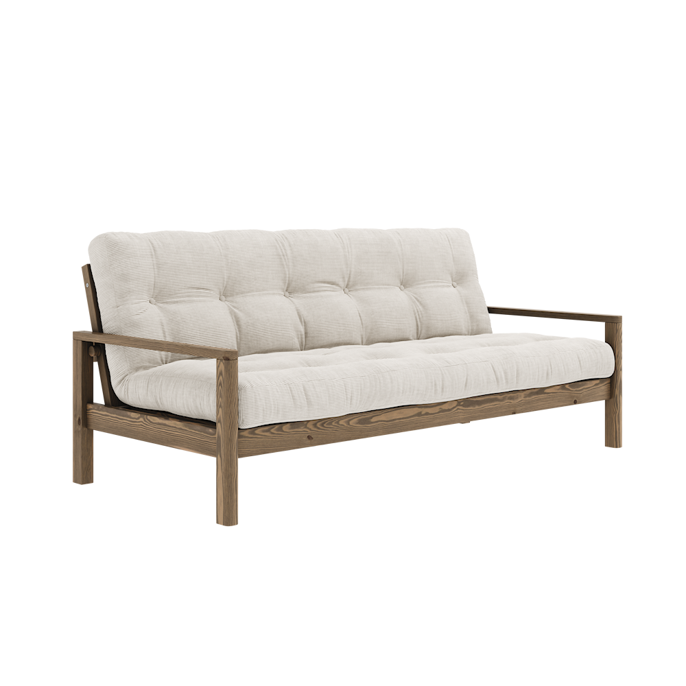 KARUP DESIGN Dřevěná rozkládací pohovka KNOB krémová 205 cm