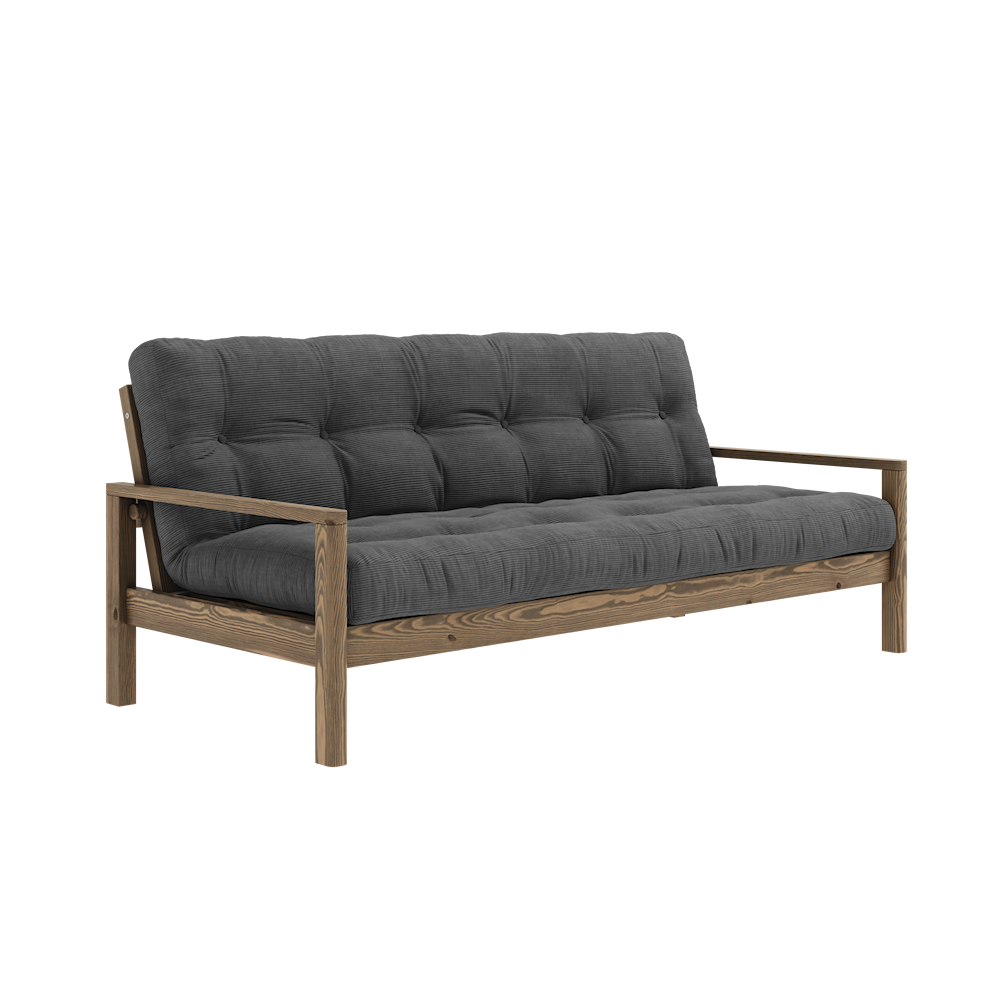 KARUP DESIGN Dřevěná rozkládací pohovka KNOB antracit 205 cm