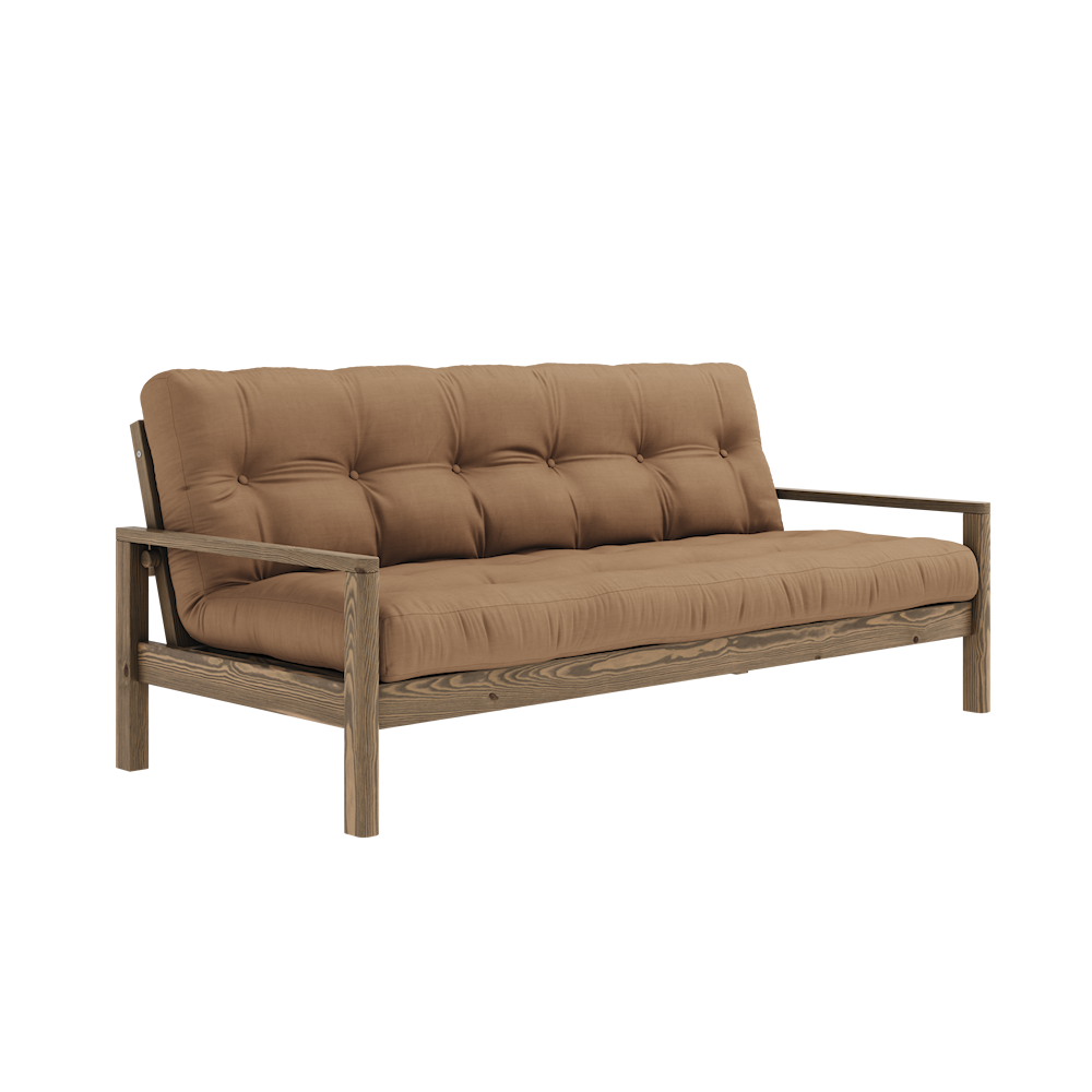KARUP DESIGN Dřevěná rozkládací pohovka KNOB mocca 205 cm