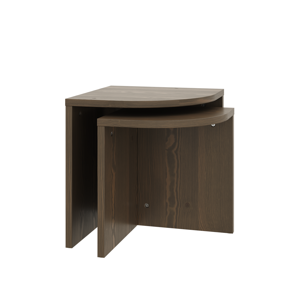 KARUP DESIGN Set 2 konferenčních stolků COMBINE tmavě hnědý