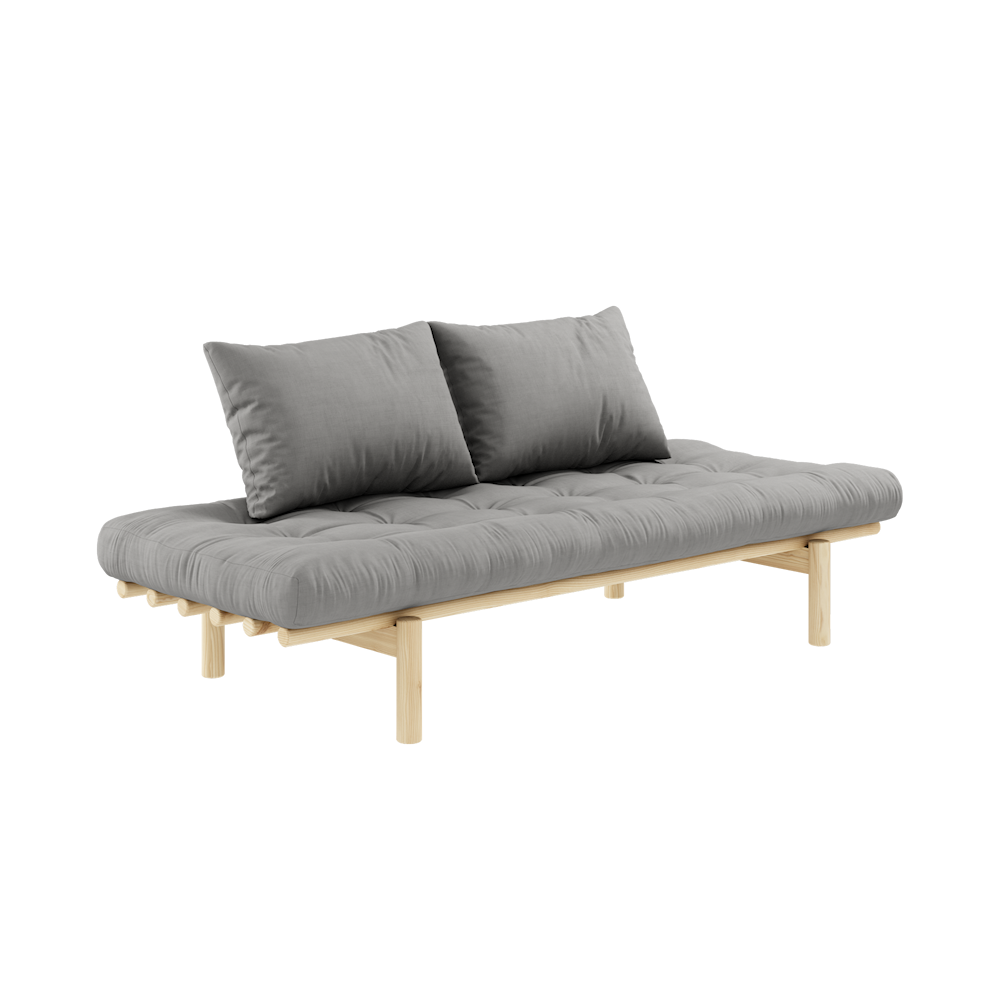 KARUP DESIGN Dřevěná pohovka PACE šedá 75x200 cm