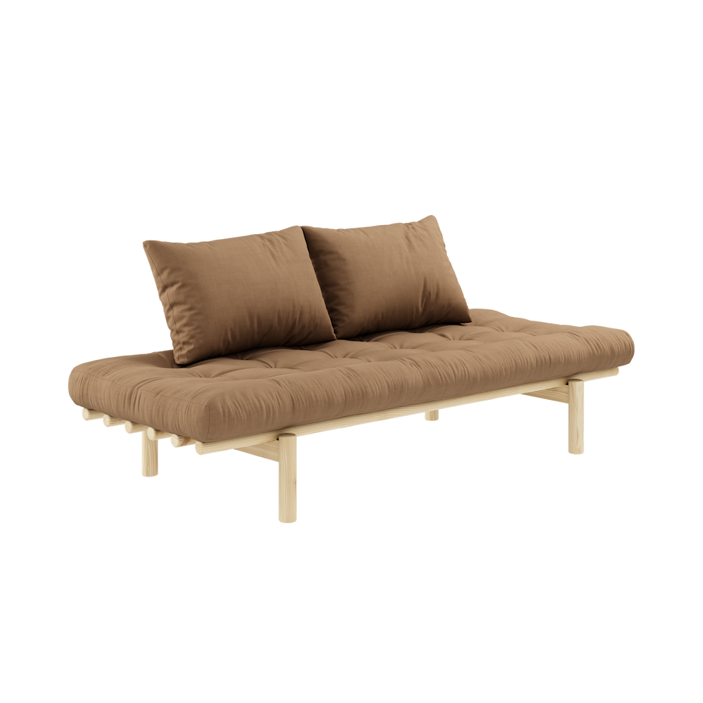 KARUP DESIGN Dřevěná pohovka PACE mocca 75x200 cm