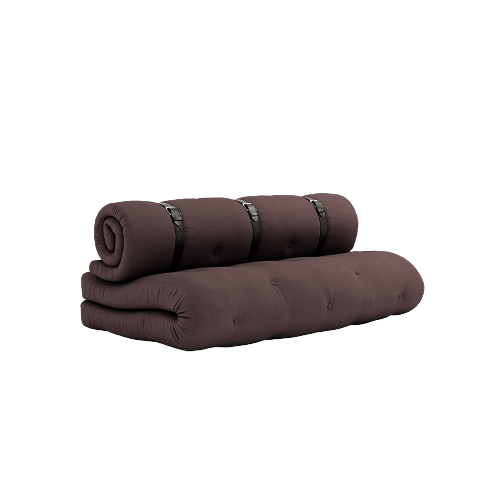 KARUP DESIGN Rozkládací pohovka BUCKLE UP tmavě hnědá 140 cm