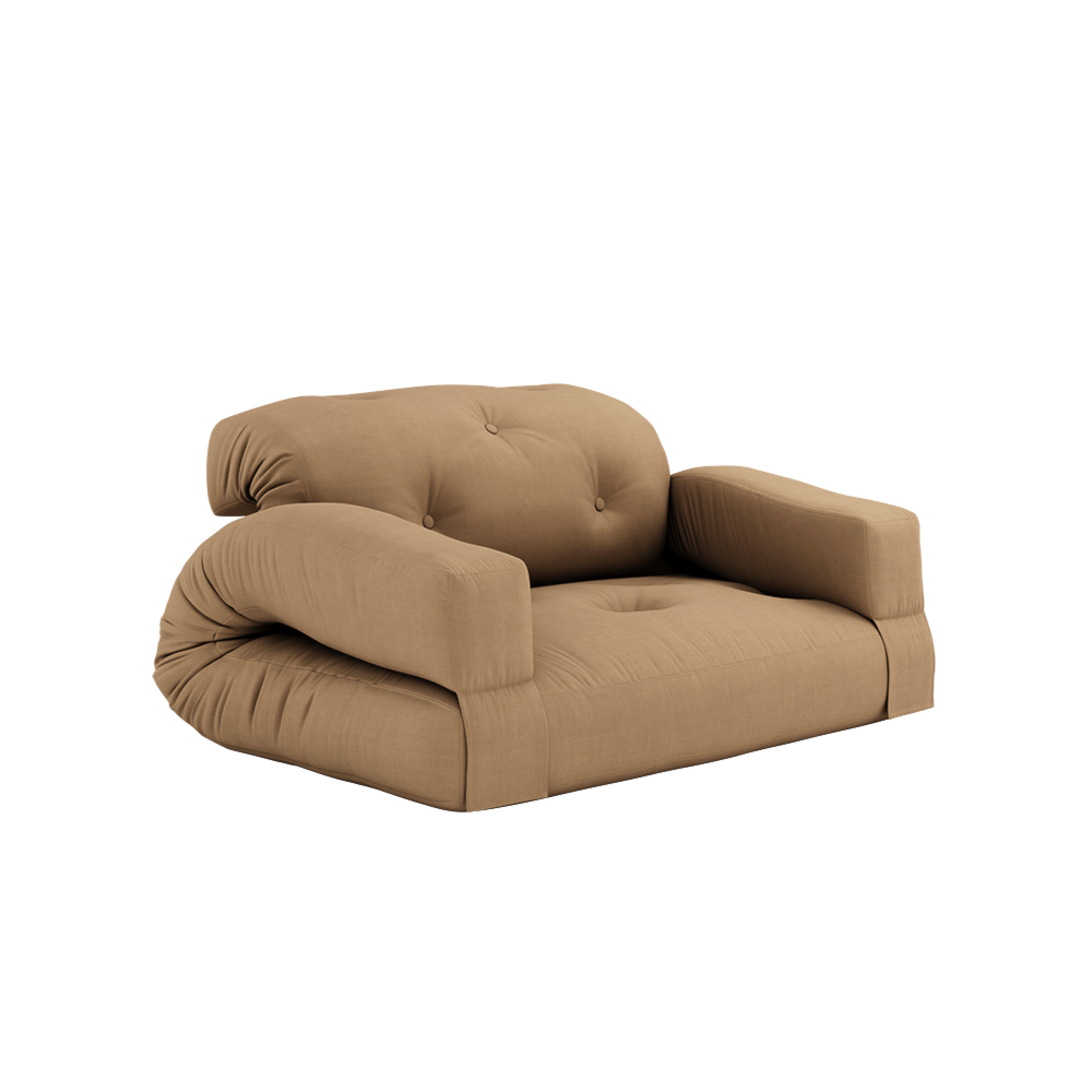 KARUP Rozkládací pohovka HIPPO mocca 140 cm