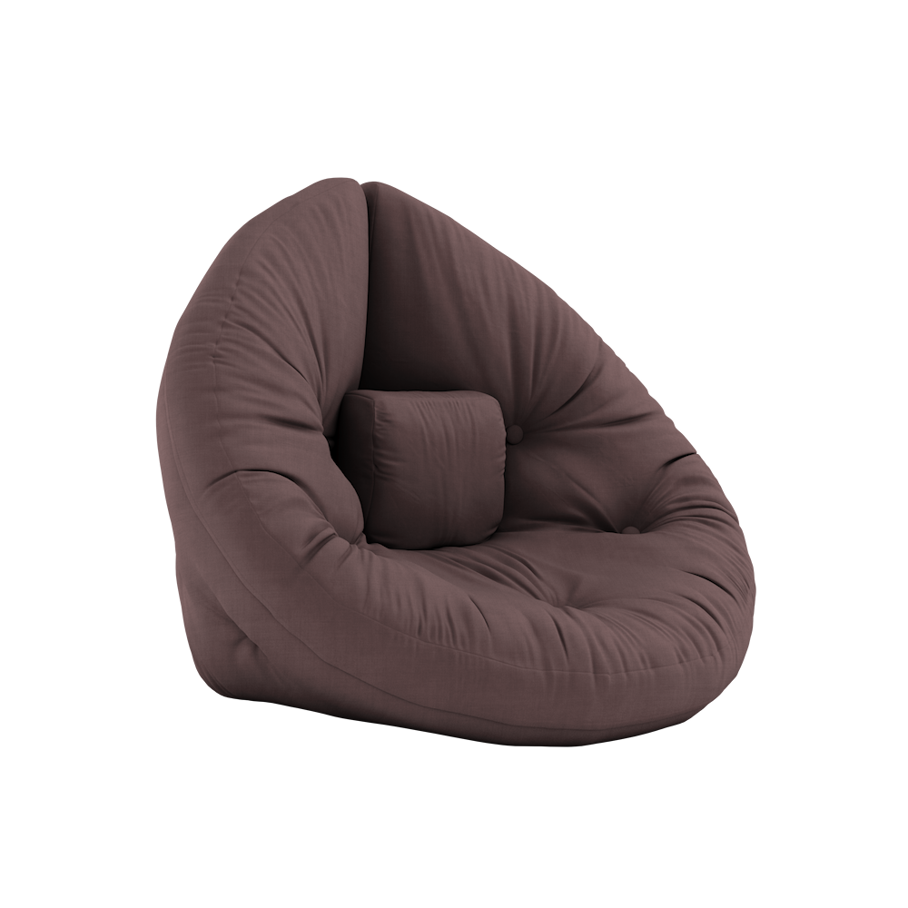 KARUP DESIGN Rozkládací dětské křesílko MINI NIDO tmavě hnědé