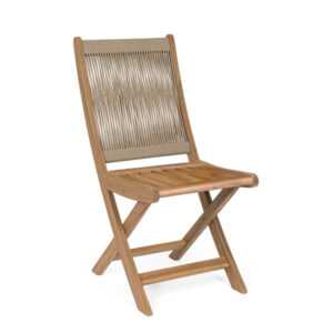 BIZZOTTO Skládací zahradní židle DANUBIO taupe