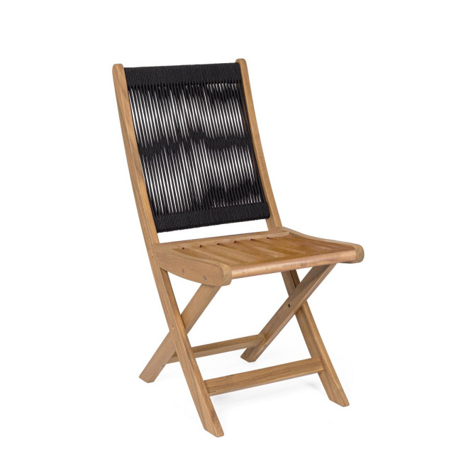 BIZZOTTO Skládací zahradní židle DANUBIO černá