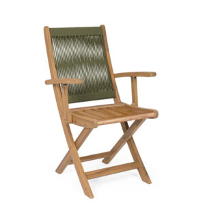 BIZZOTTO Skládací zahradní židle DANUBIO zelená