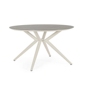 BIZZOTTO Kulatý zahradní stůl CABAS světlý ø130 cm