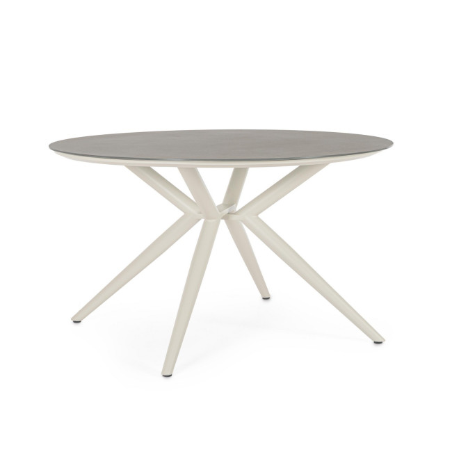 BIZZOTTO Kulatý zahradní stůl CABAS světlý ø130 cm