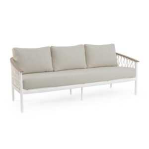 BIZZOTTO Třímístná zahradní pohovka FENIX bílá 205cm