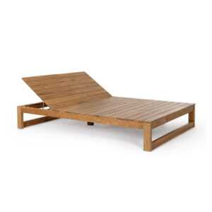 BIZZOTTO Dřevěné zahradní dvoulehátko HONOLULU 140x200 cm