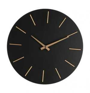 BIZZOTTO Nástěnné hodiny TIMELINE černé 40 cm