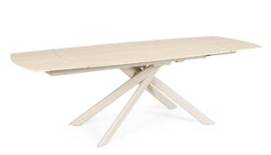 BIZZOTTO Béžový rozkládací jídelní stůl JOAKIM 160/240x90 cm