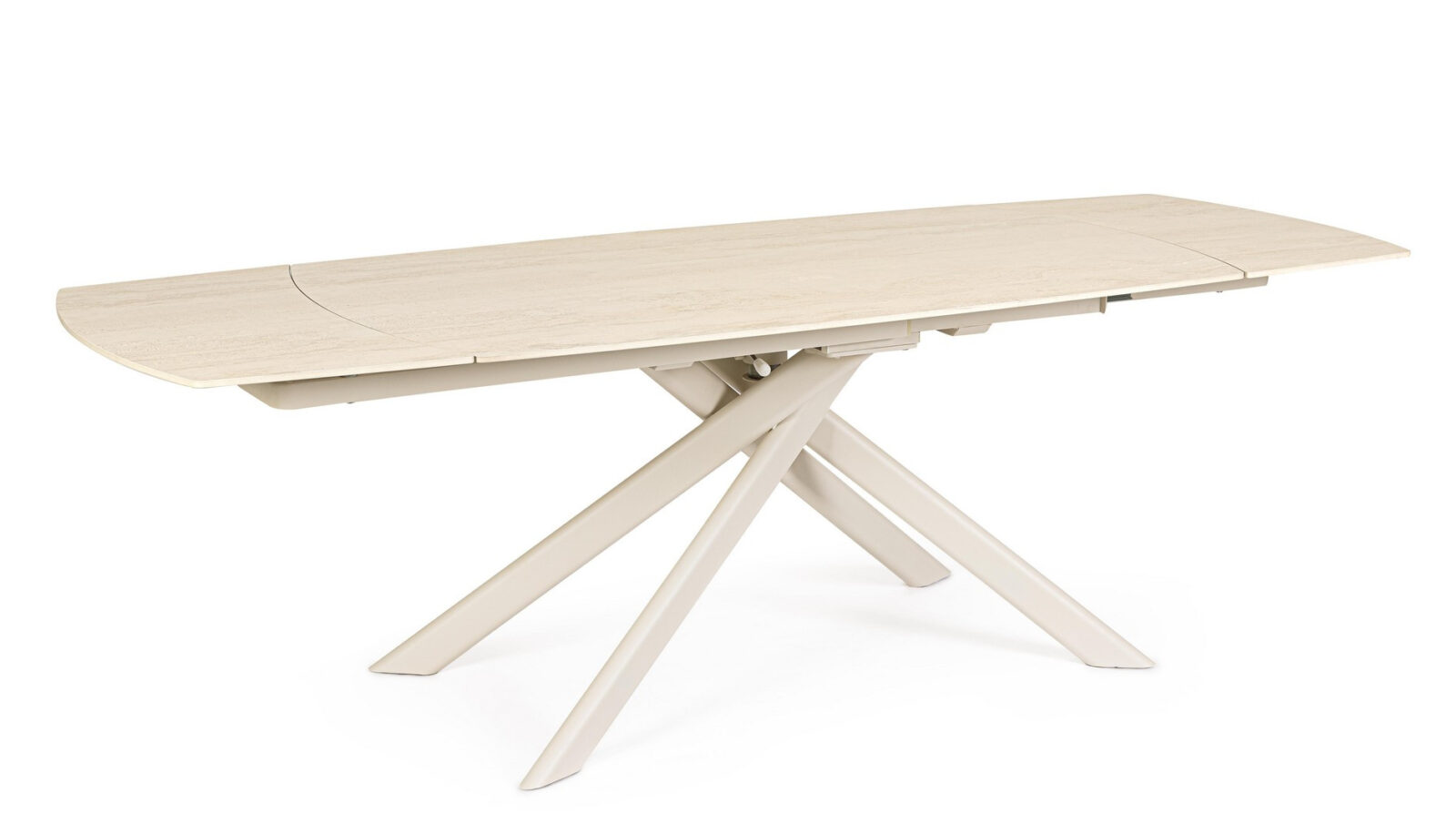BIZZOTTO Béžový rozkládací jídelní stůl JOAKIM 160/240x90 cm