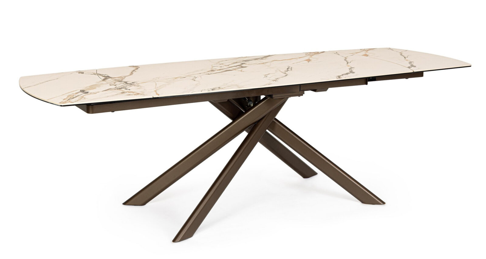 BIZZOTTO Pískový rozkládací jídelní stůl JOAKIM 160/240x90 cm